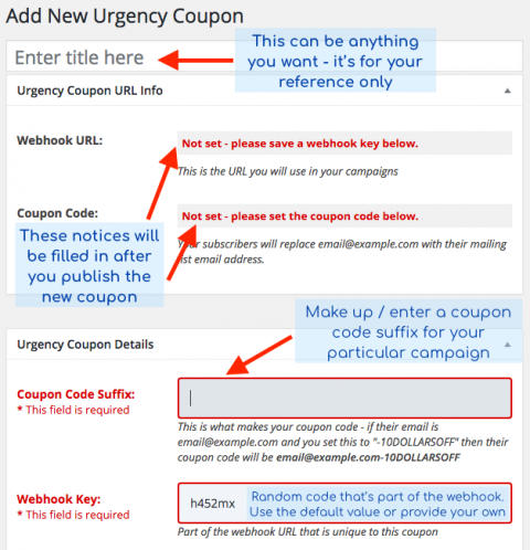 How To Create Coupons Using Urgency Coupons for Mailing Lists PRO ...